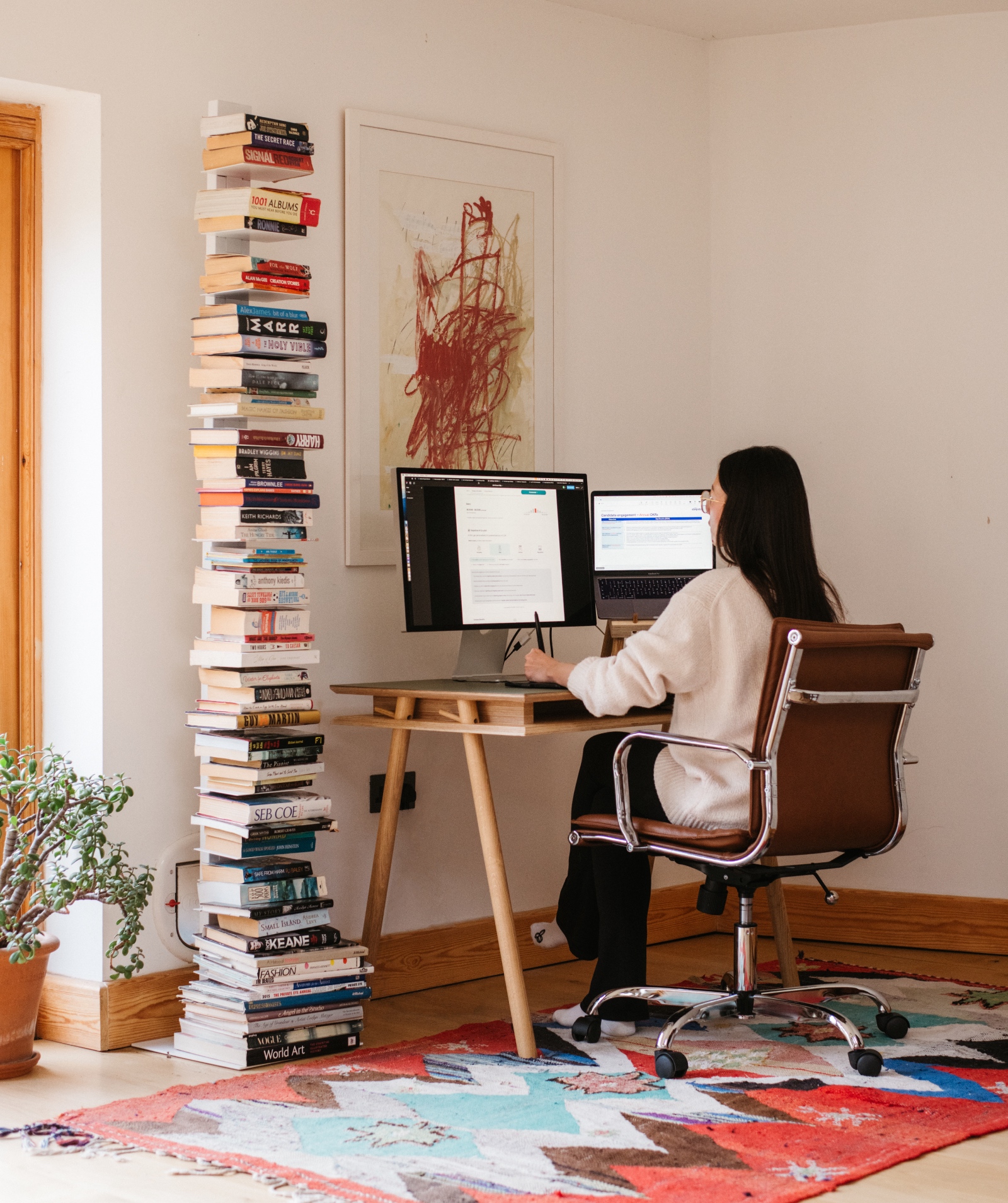 A beautiful desk in a cottage